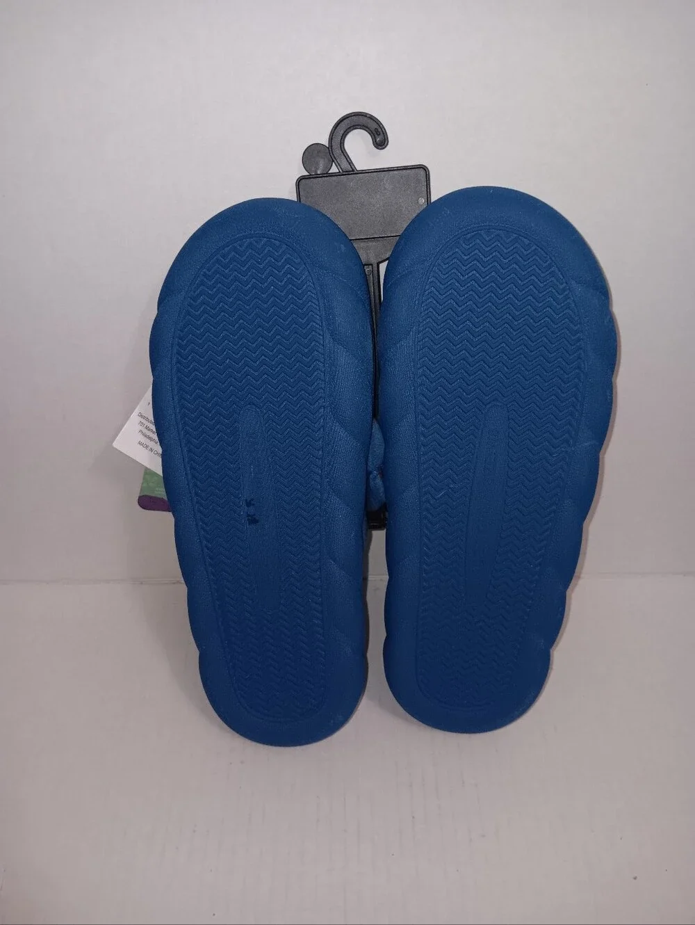 Disney Stitch Kids Teal and Blue Plush Slippers